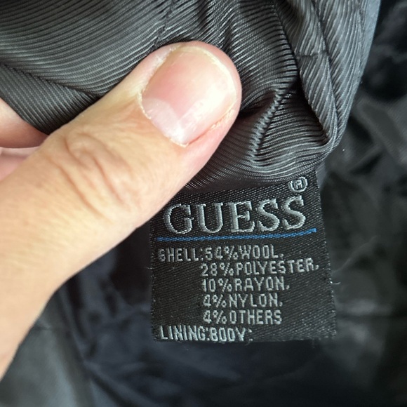 GUC Guess size M wool military inspired coat. Fully lined. Love the details! - Picture 3 of 8